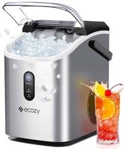 Máquina de Hacer Hielo ecozy Nugget con Mango, 33 lbs de