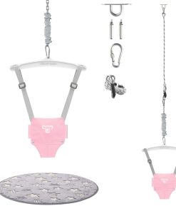 Saltador para bebés con gancho para techo para bebés y