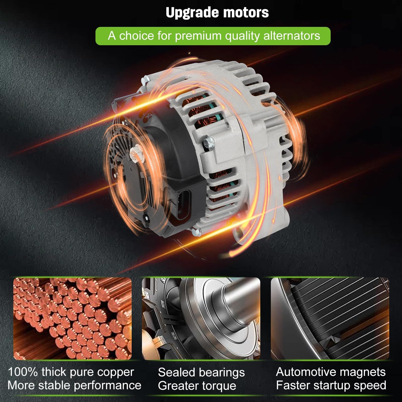 Alternador SCITOO para Chevrolet 3.4 3.4L Equinox 2005 2006 - Imagen 10