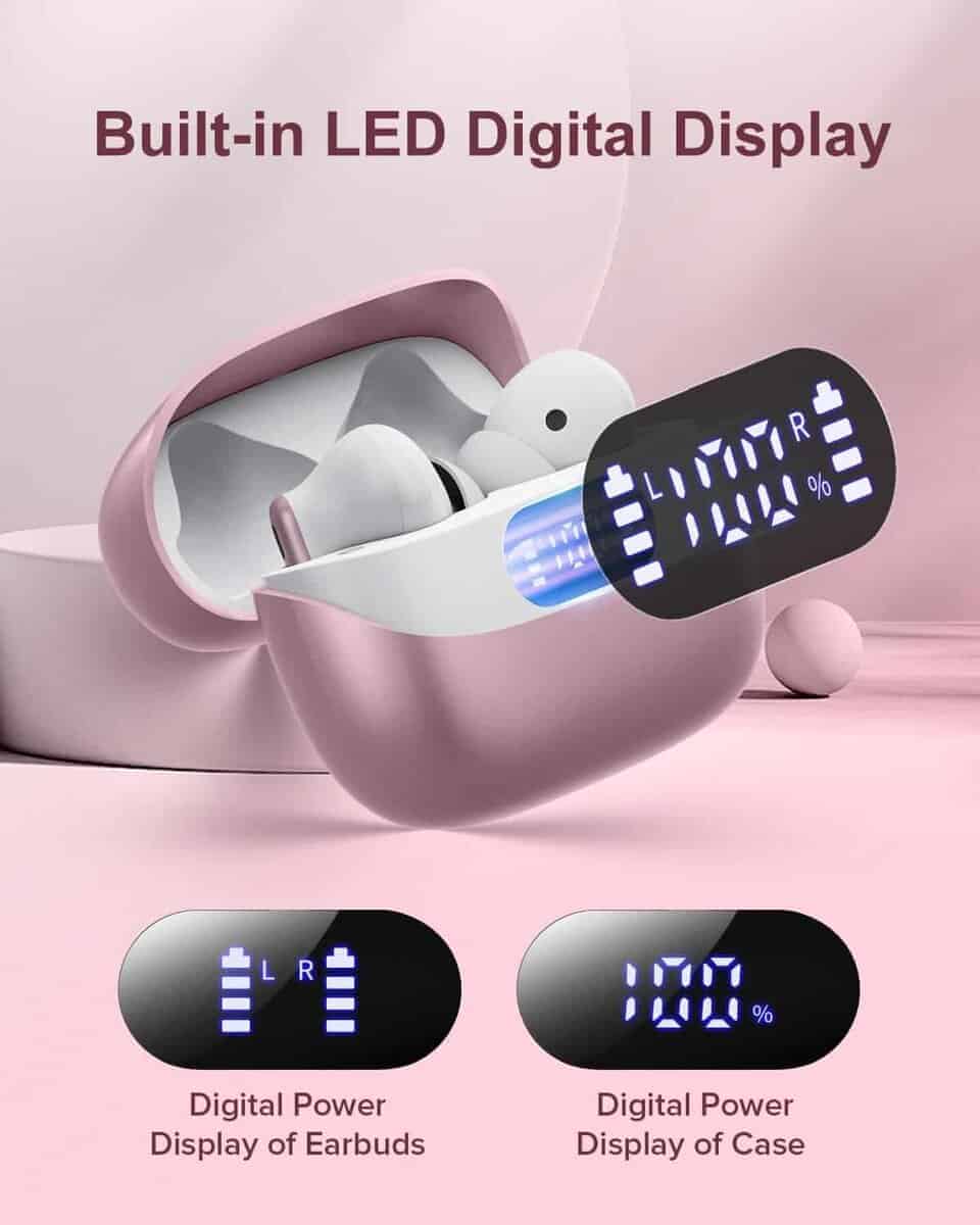 Audífonos inalámbricos TUMJUN, 42 horas de reproducción - Imagen 5