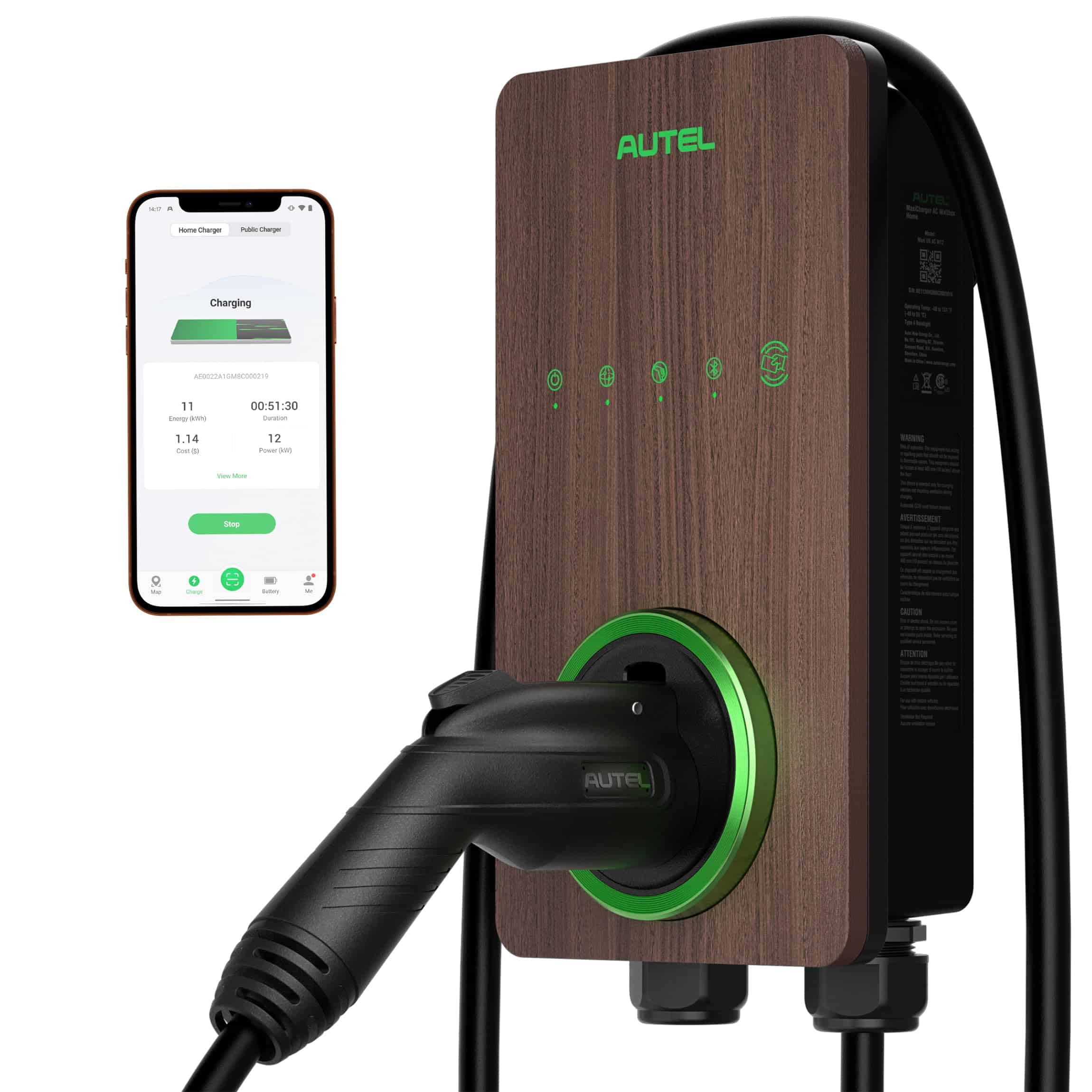 Cargador para Vehículo Eléctrico (EV) Autel MaxiCharger,
