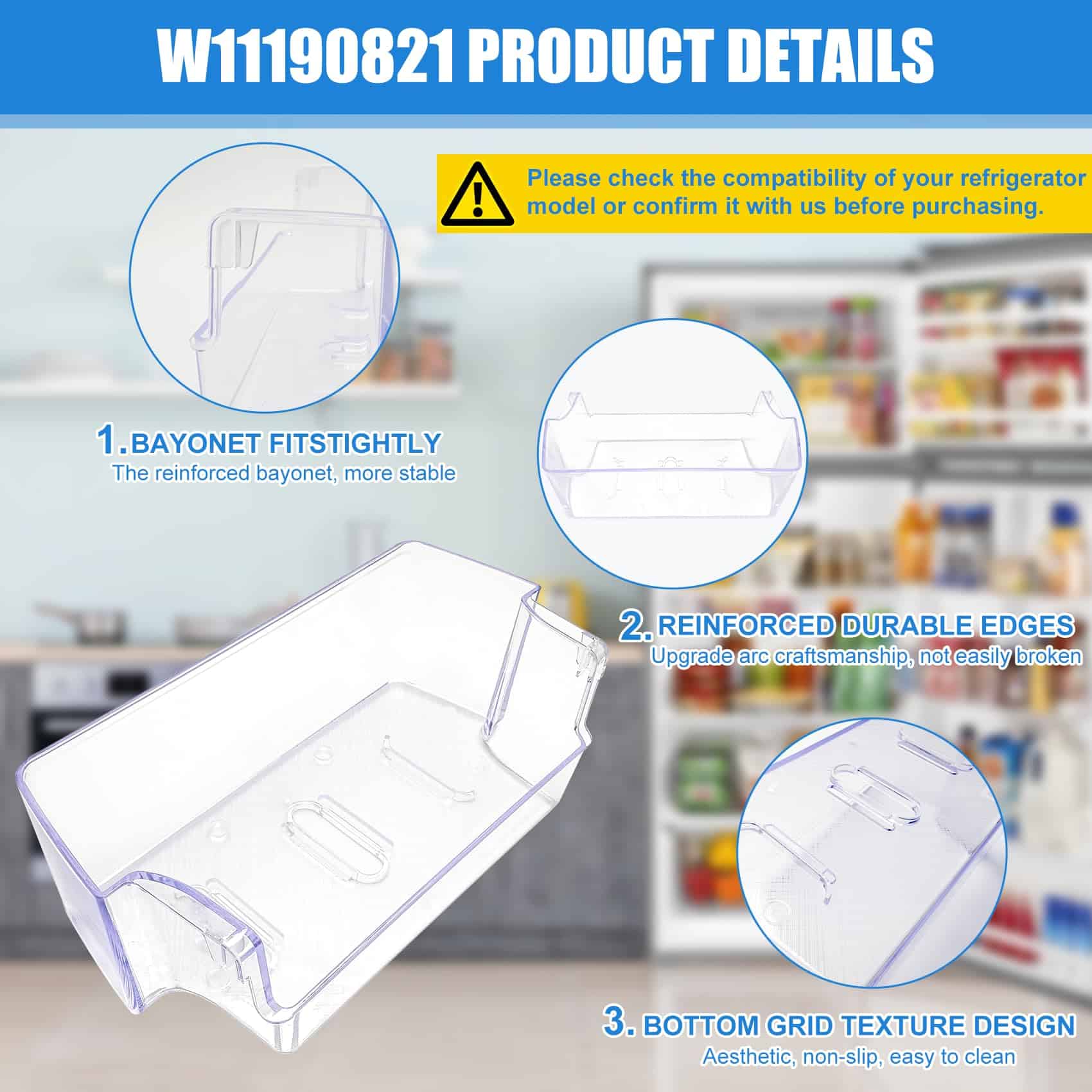 Repisa para Puerta W11190821, W10805889 Compatible con - Imagen 8