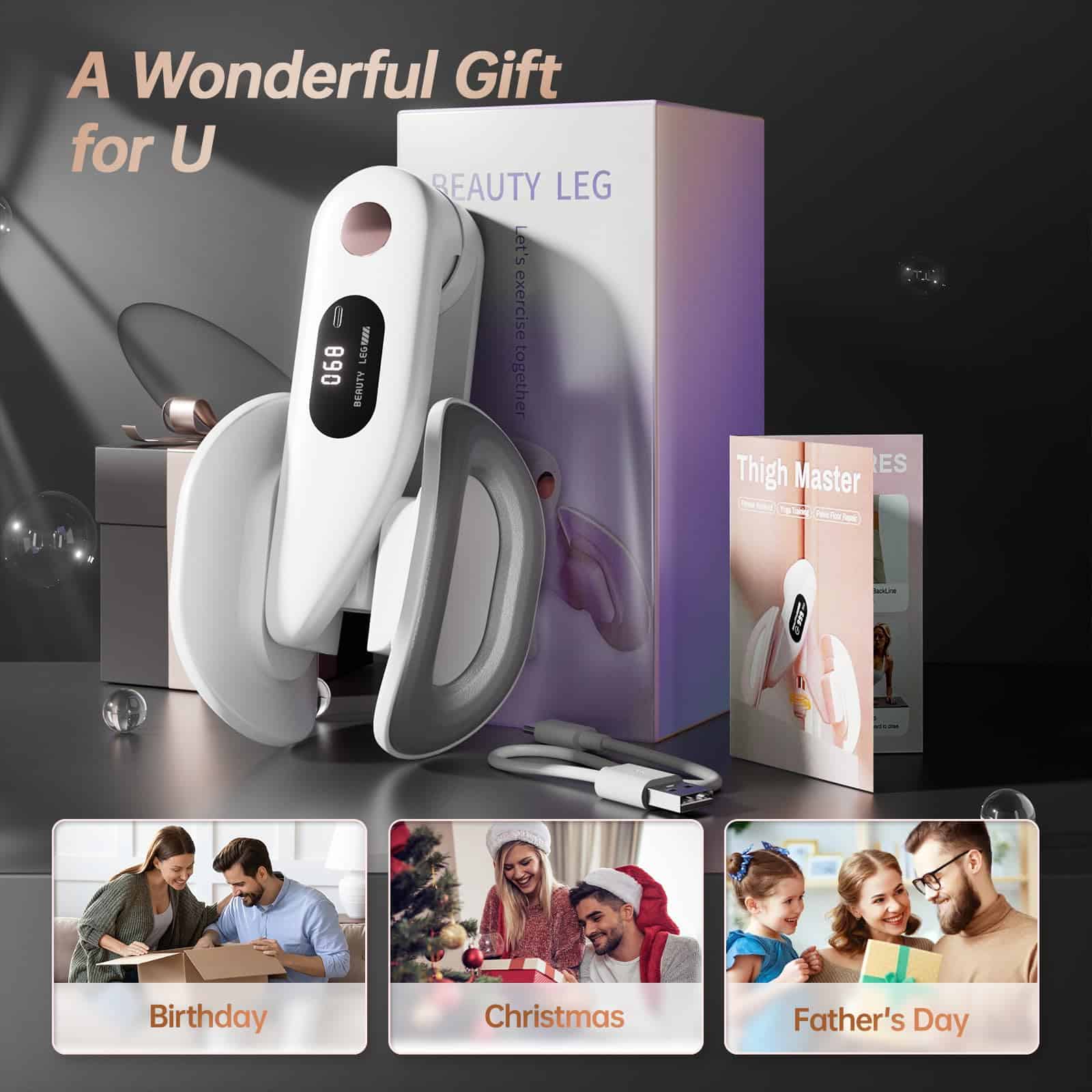 Entrenador de Muslos y Caderas WKWE, Ejercitador Kegel, - Imagen 8