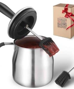 Olla de baño BBQ con pinceles - Regalos para papá en el Día