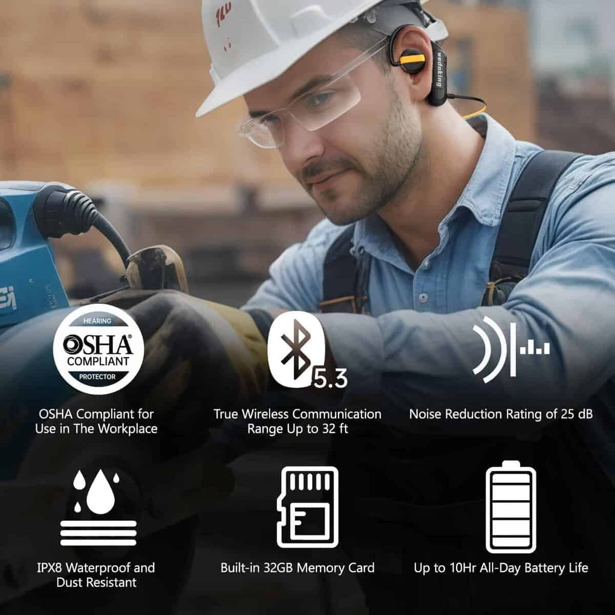 Audífonos Bluetooth con Tapones para los Oídos para el - Imagen 3