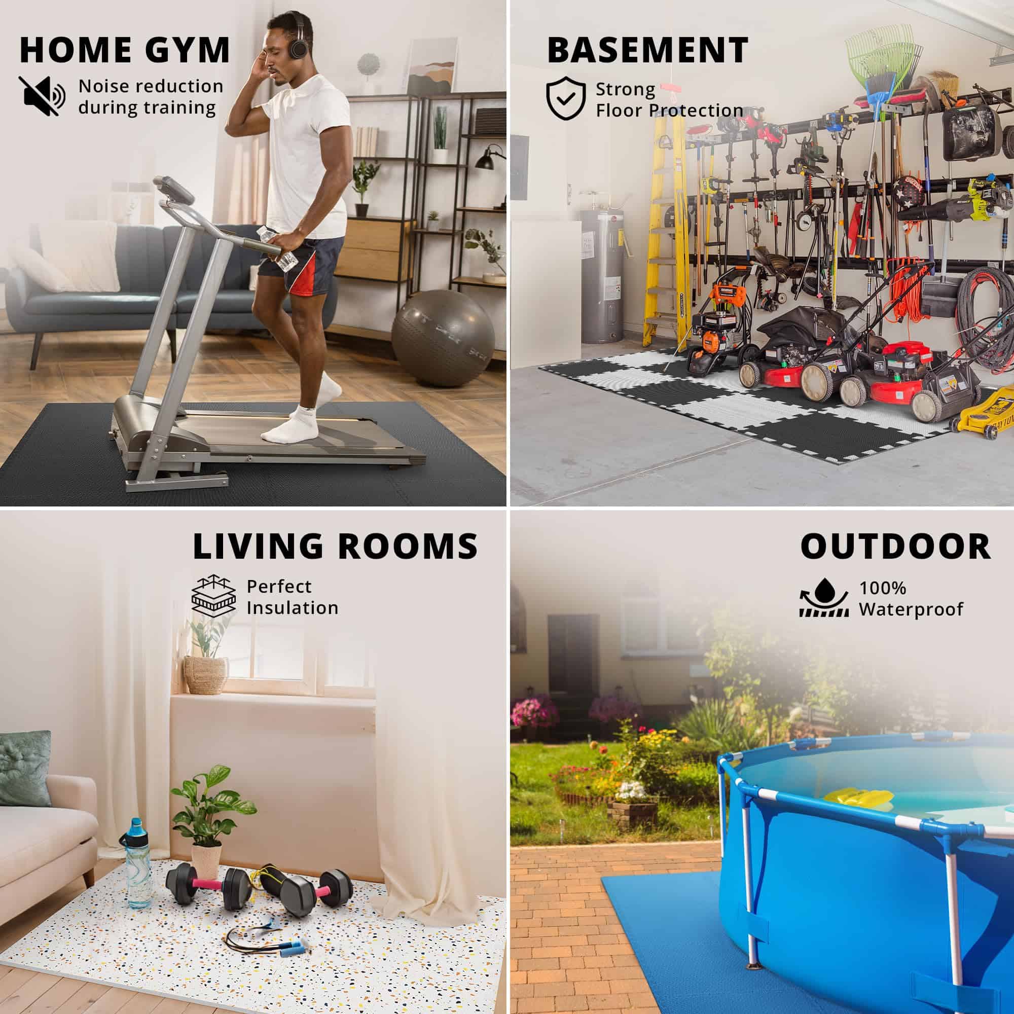 Set de Pisos para Gimnasio - Tapete de Espuma Suave de EVA - Imagen 6