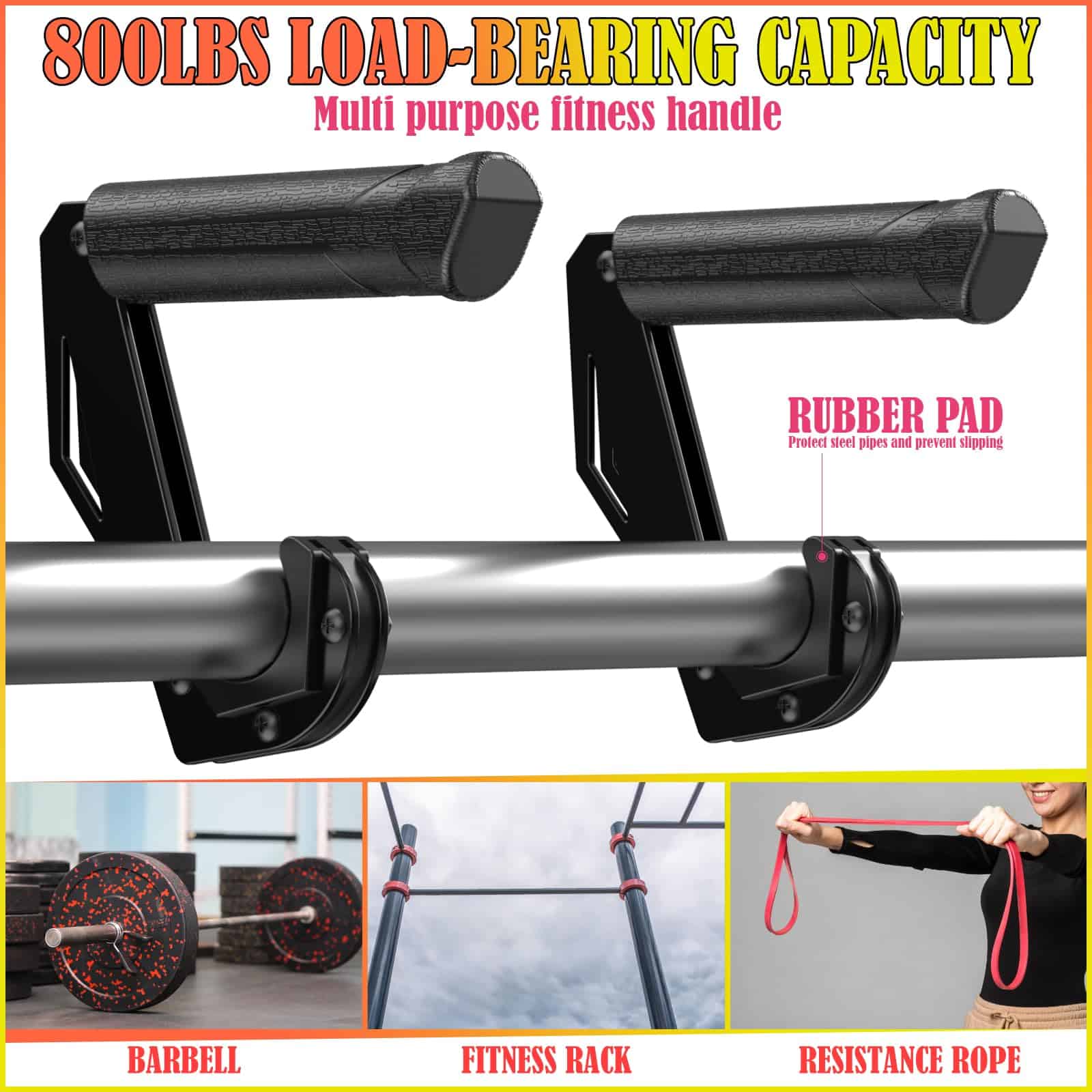 Yuiisenn Asas de Empuñadura Neutral para Barra de - Imagen 3