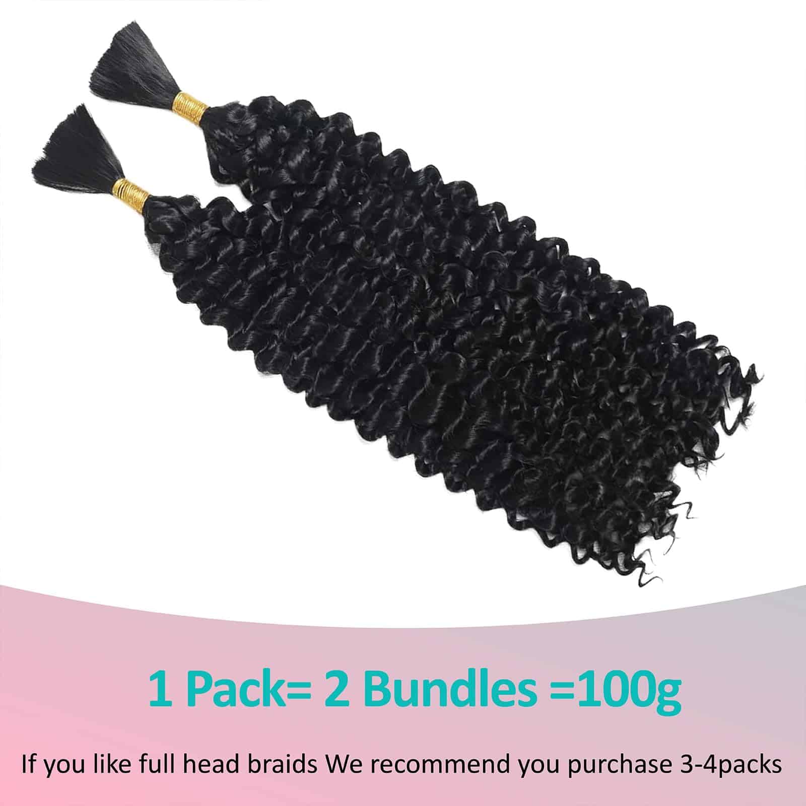 Cabello Humano Boho para Trenzas - Trenzas Rizadas Sin - Imagen 5