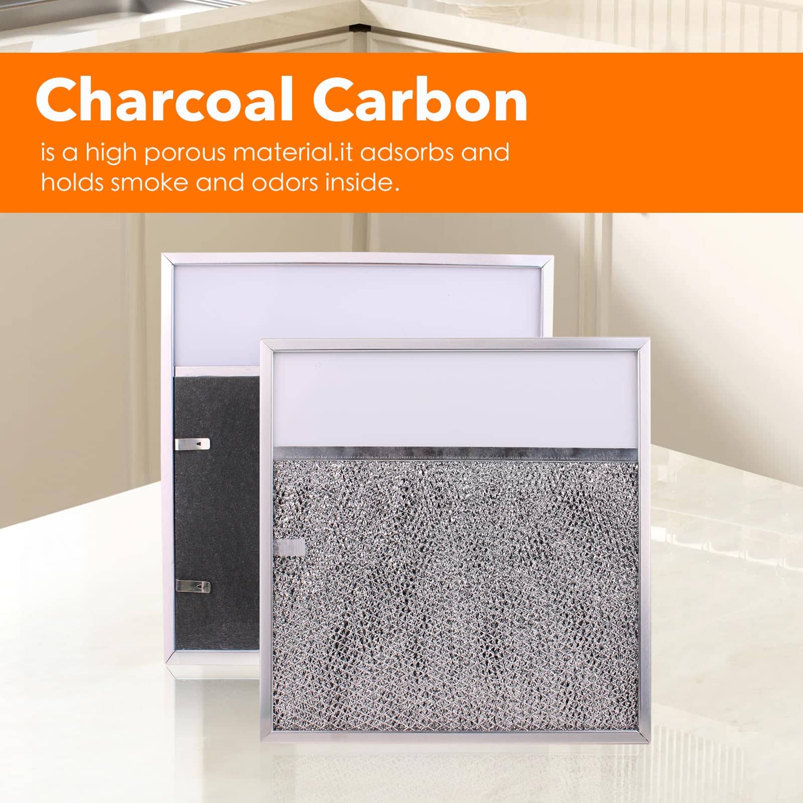 Filtro para campana extractora con lente de luz para cocina - Imagen 7