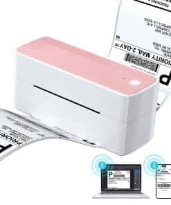 Impresora de etiquetas térmicas Ponek, -Rosa