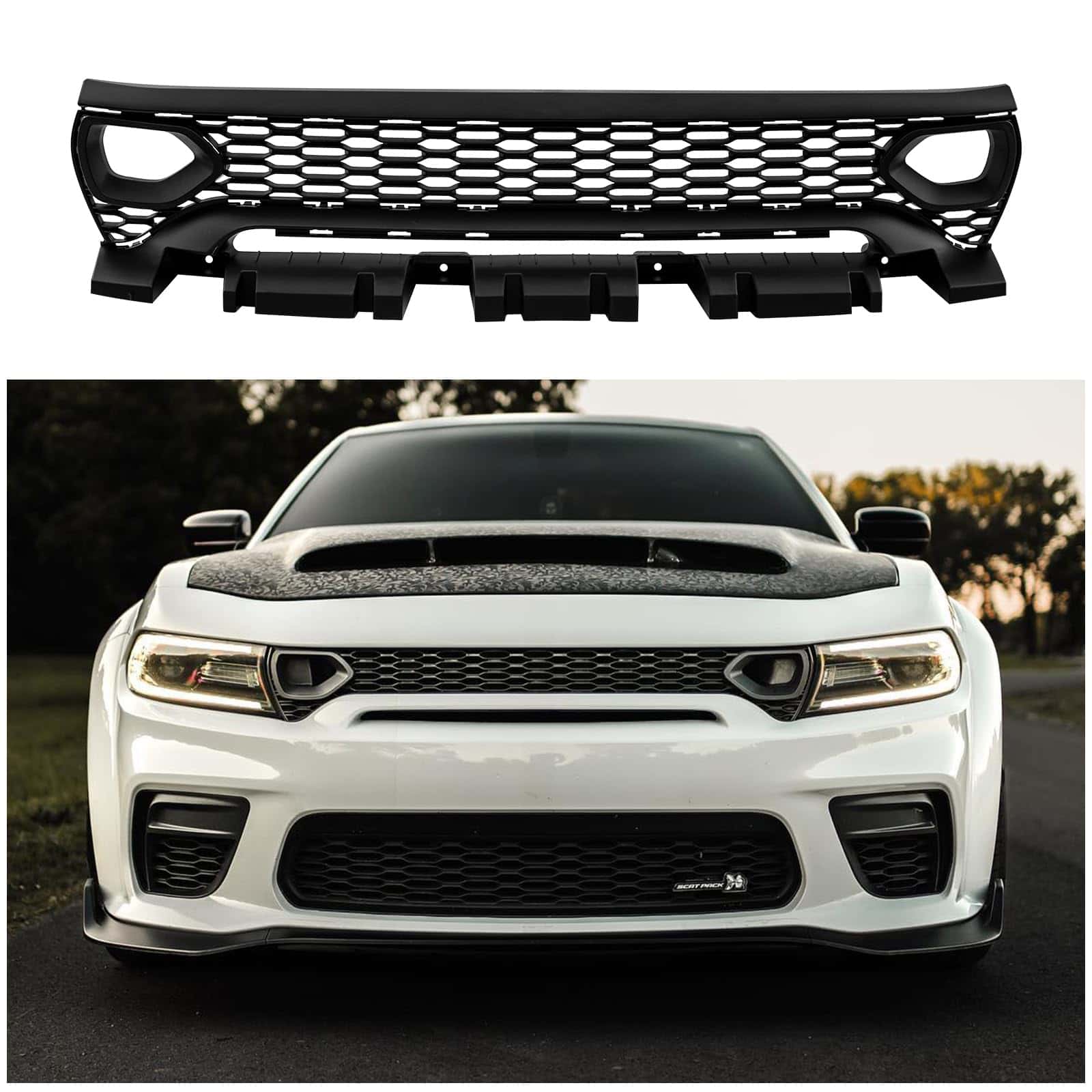 Rejilla delantera WildWell para Dodge Charger Widebody SRT