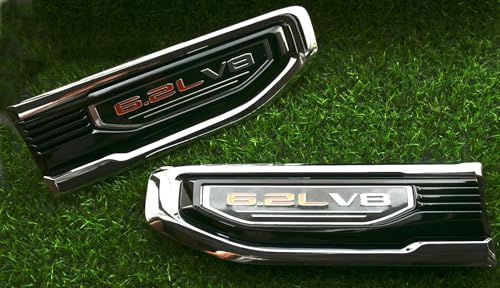 Par de Nuevos Emblemas de 6.2L V8 para el Lado del