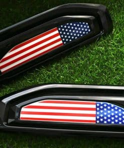 Par de Emblemas Personalizados de Bandera de -Negro