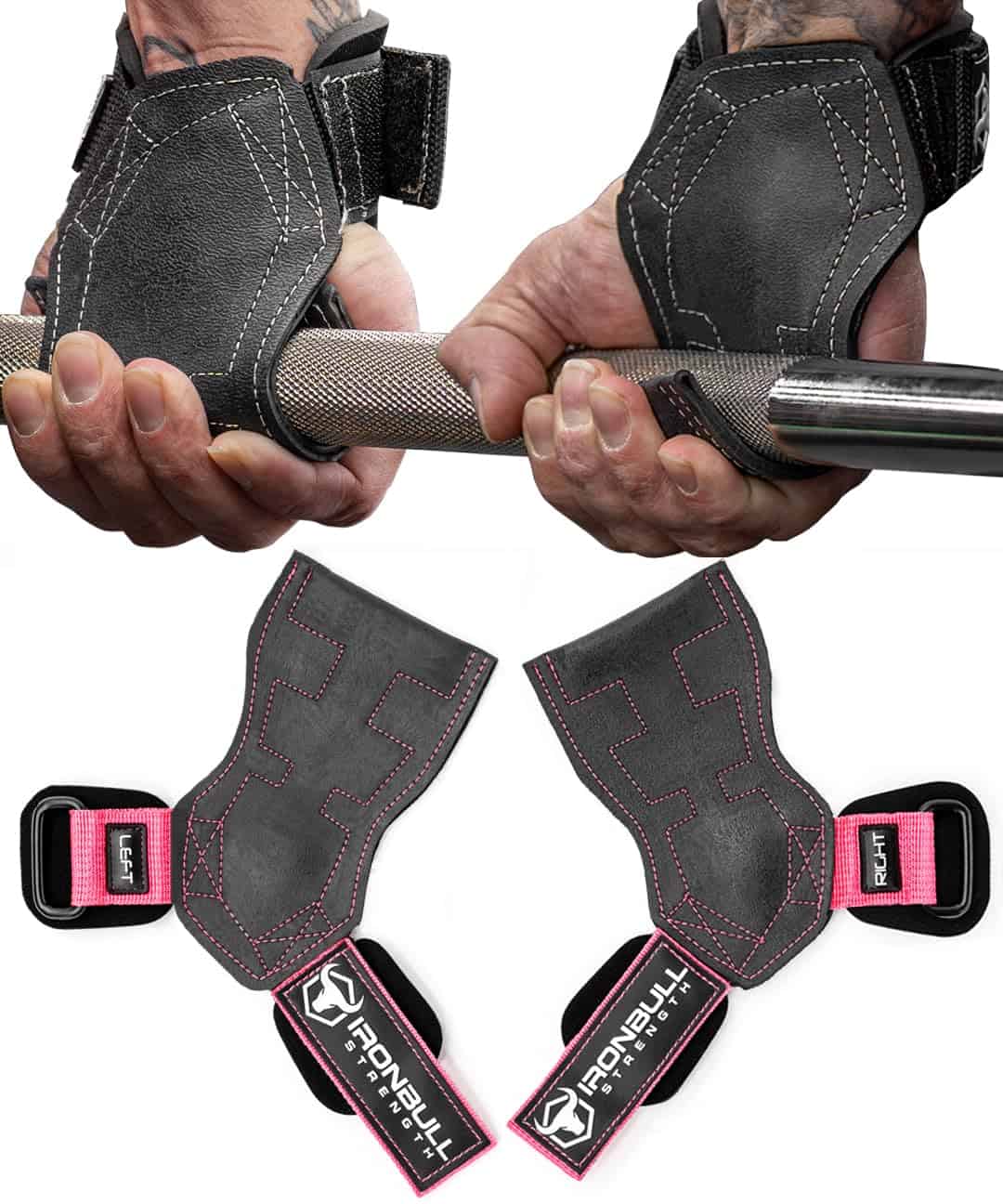 Agarres de Levantamiento de Pesas con Correas de Muñeca