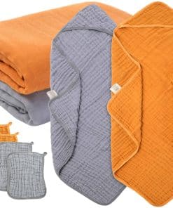 Set de esenciales PULKRIFY 8 Pcs - Toallas con capucha de