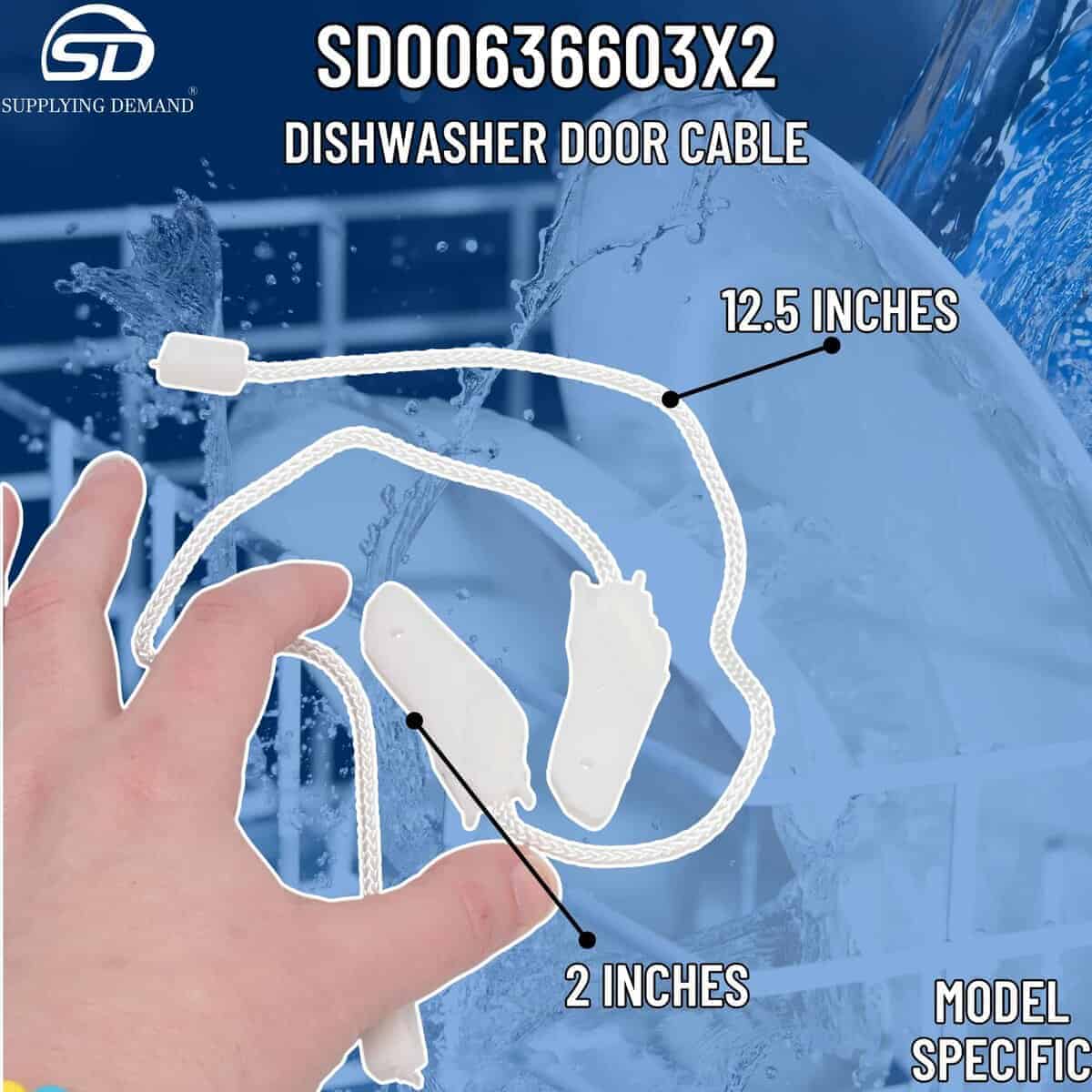 Pack de 2 cables de puerta para lavavajillas Supplying - Imagen 8