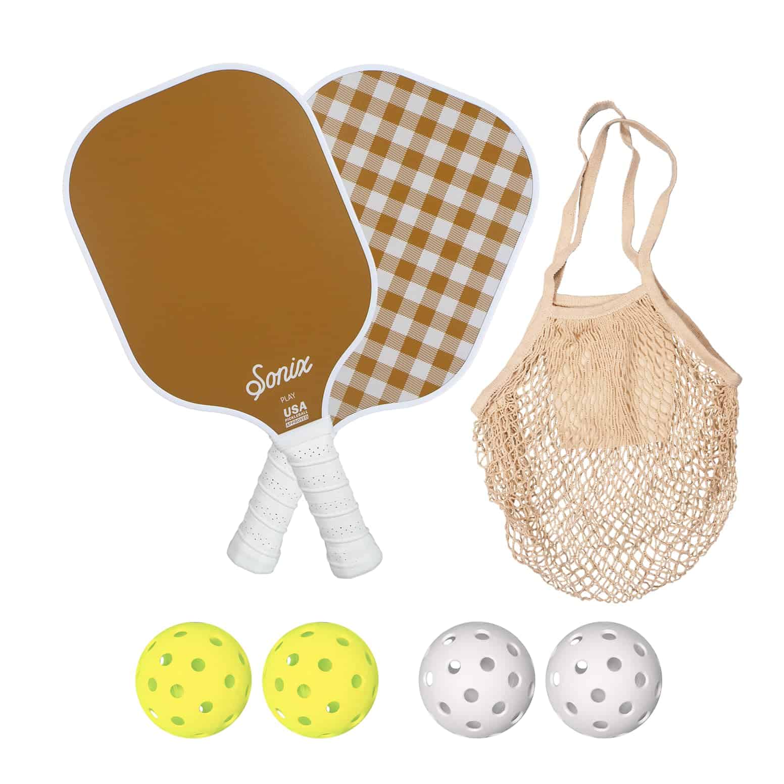 Set de 2 Palas de Pickleball Sonix | Aprobadas -Toffee Brown