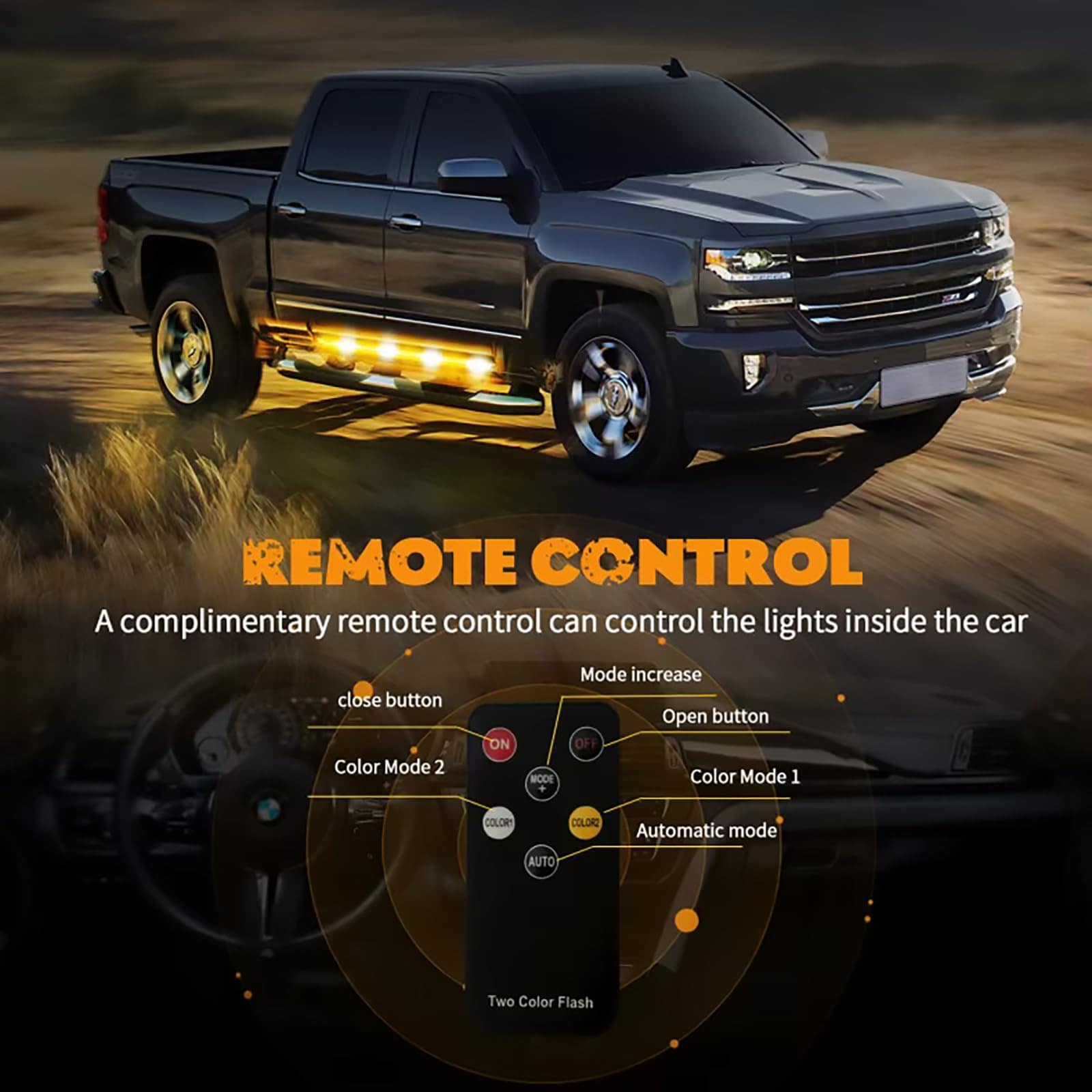 Tira de luces LED de emergencia para camión de 78 pulgadas - Imagen 6