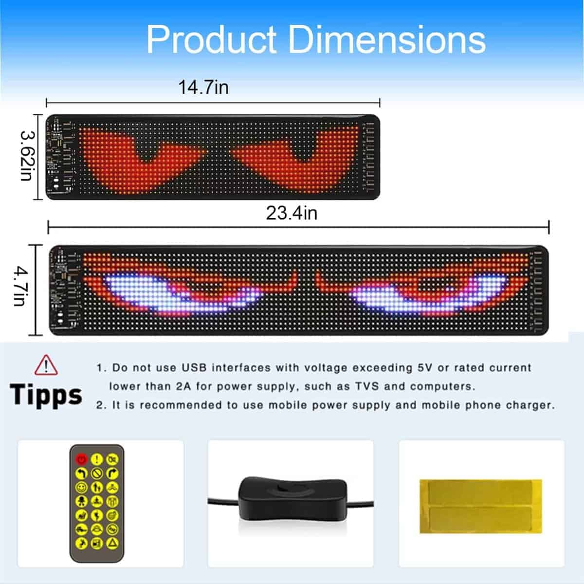 Actualización de Luz de Ojos de Diablo para Autos, Pantalla - Imagen 7
