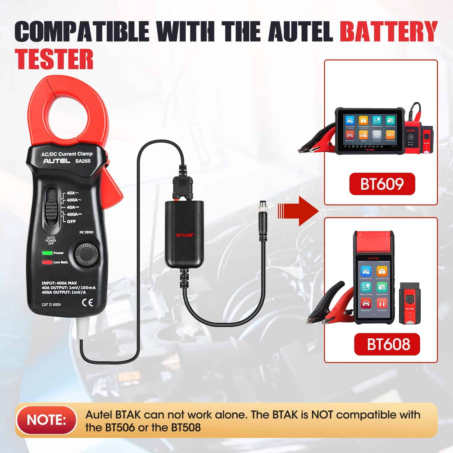 Autel MaxiBAS BTAK Battery Tester Accessory KIT, DM100 - Imagen 8