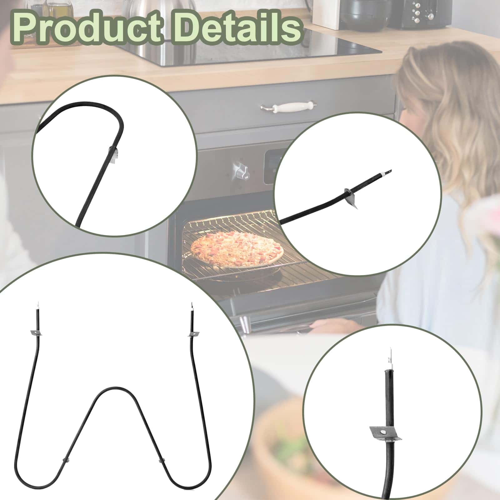 Elemento Calefactor para Horno GdTenyuanHeki 316075103 - Imagen 5