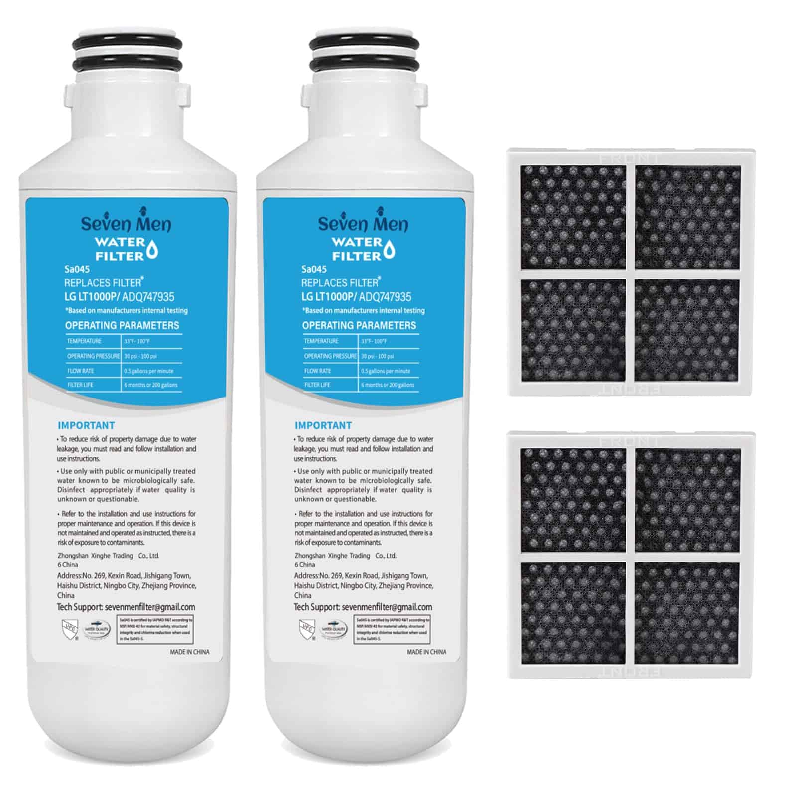 Filtro de Agua de Repuesto Adq747935 para L&G -1, 2 Pack