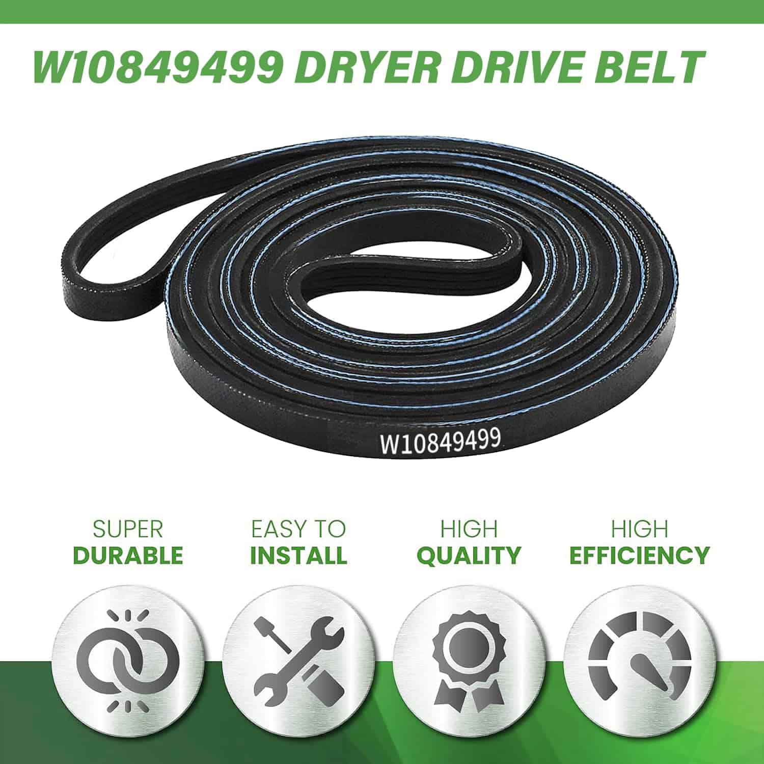 W10849499 Correa de Transmisión para Secadora Compatible - Imagen 4