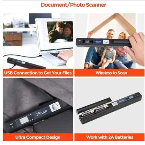 Escáner portátil GZGYNADAST, Escáner de fotos para - Imagen 3