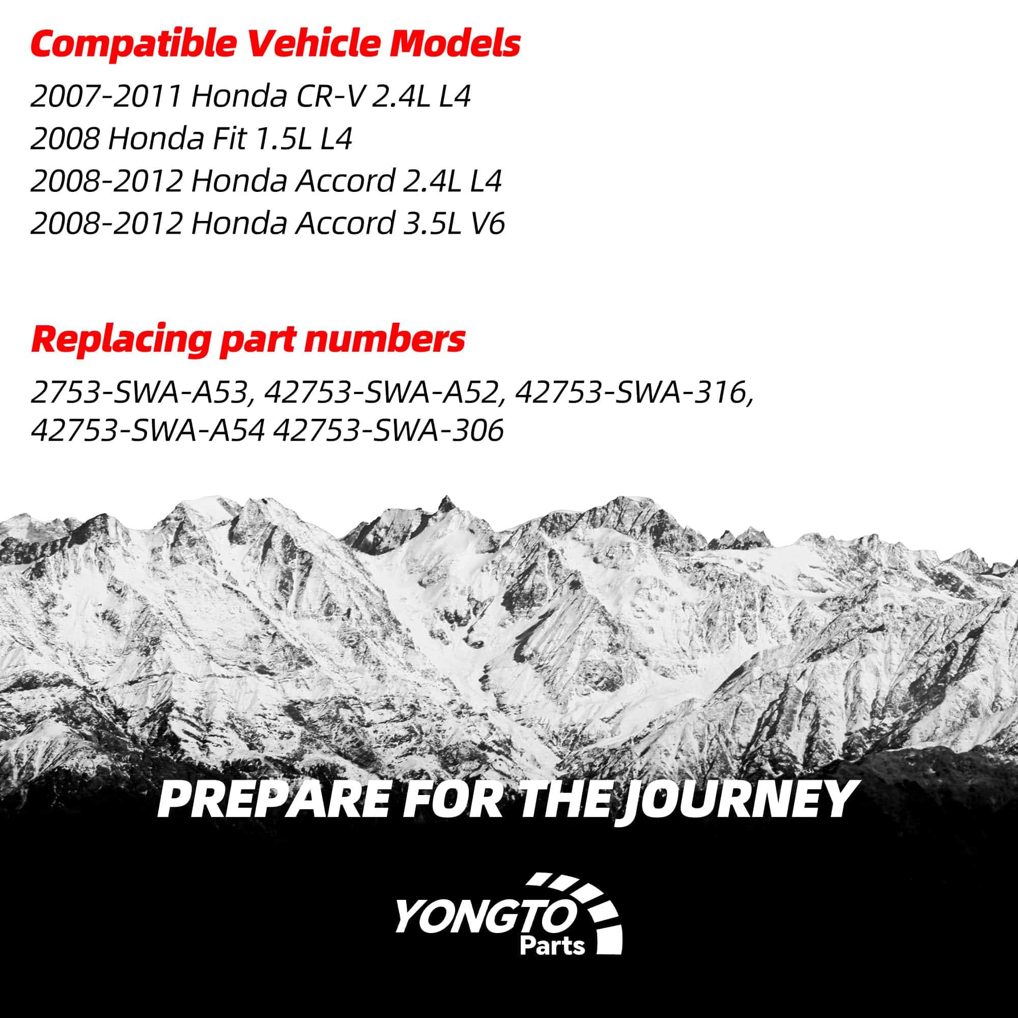 Sensor de TPMS Yongtoparts compatible con Honda Accord CR-V - Imagen 3