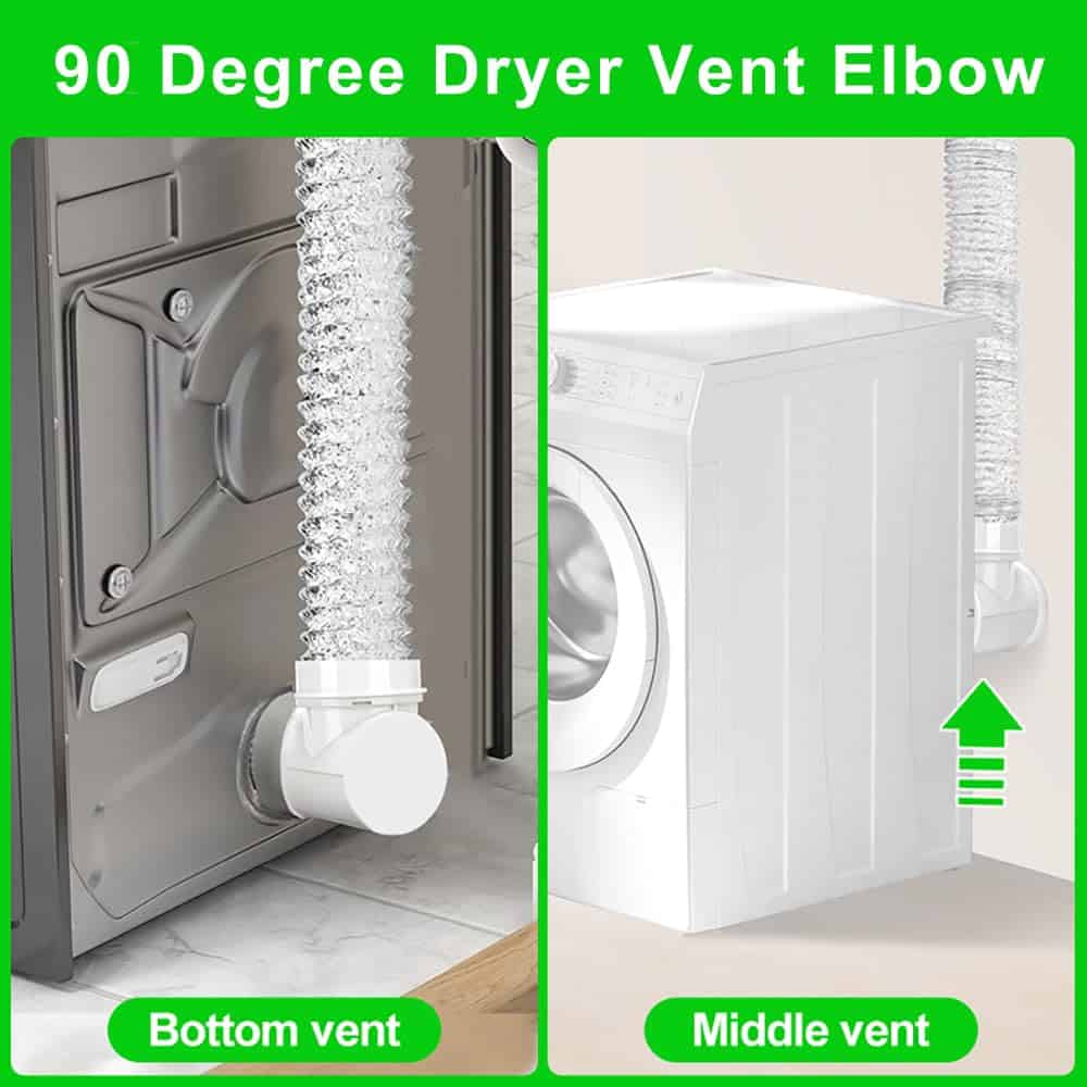 Kit de Conexión para Secadora, Codo de Ventilación para - Imagen 3