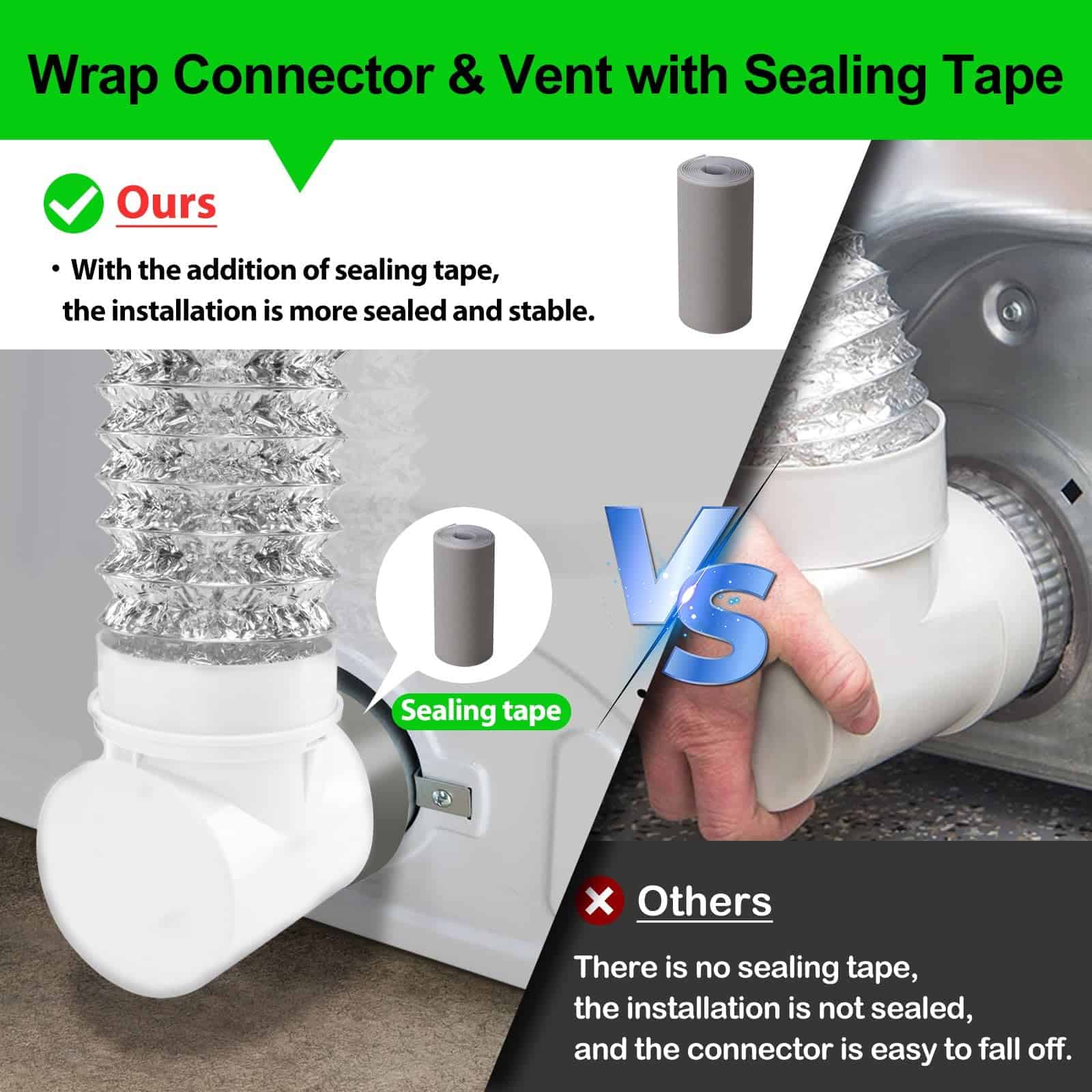 Kit de Conexión para Secadora, Codo de Ventilación para - Imagen 6