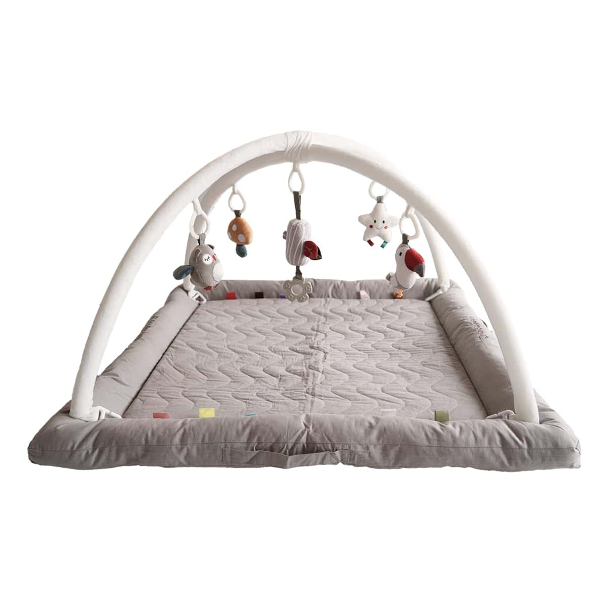 Tapete de juego CoocooBaby con 5 juguetes sensoriales,