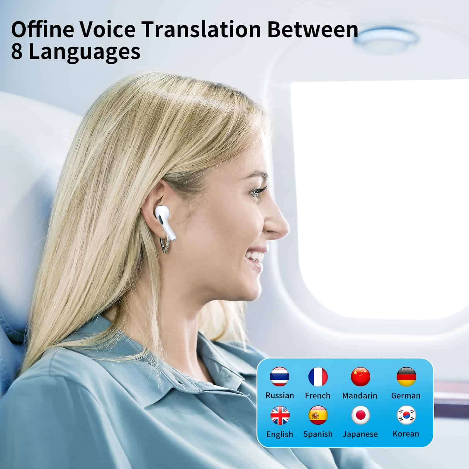 Audífonos de Traducción de Idiomas AI - Traductor en Tiempo - Imagen 4