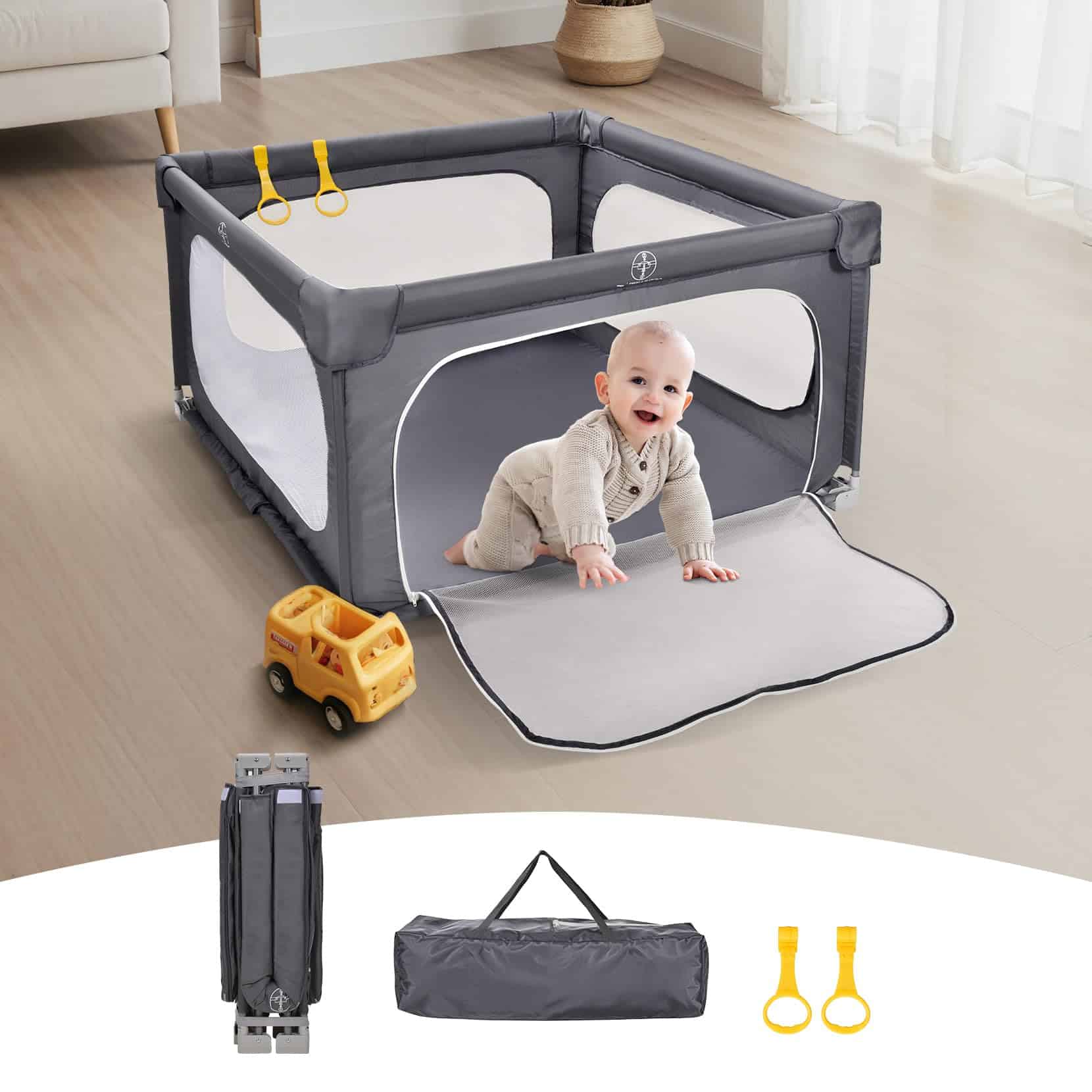 Corralito Plegable para Bebés, 59�59 Pulgadas, Parques para