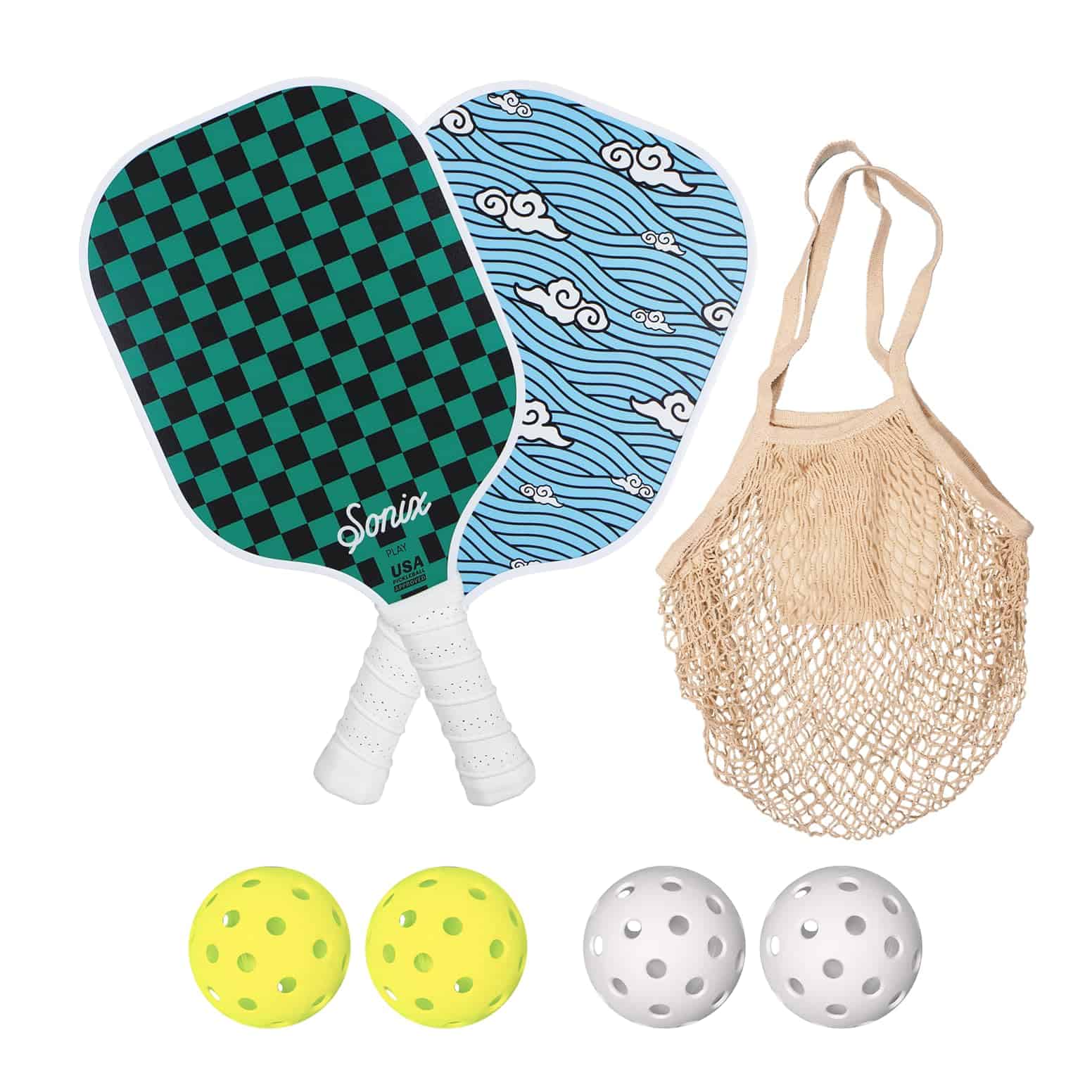 Juego de 2 Palas de Pickleball Sonix Aprobadas por la USAPA
