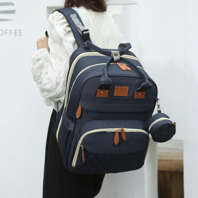 Mochila para Pañales Apexmode, Bolsa de Viaje -Azul marino - Imagen 6