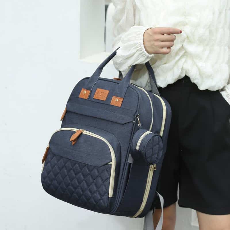 Mochila para Pañales Apexmode, Bolsa de Viaje -Azul marino - Imagen 4