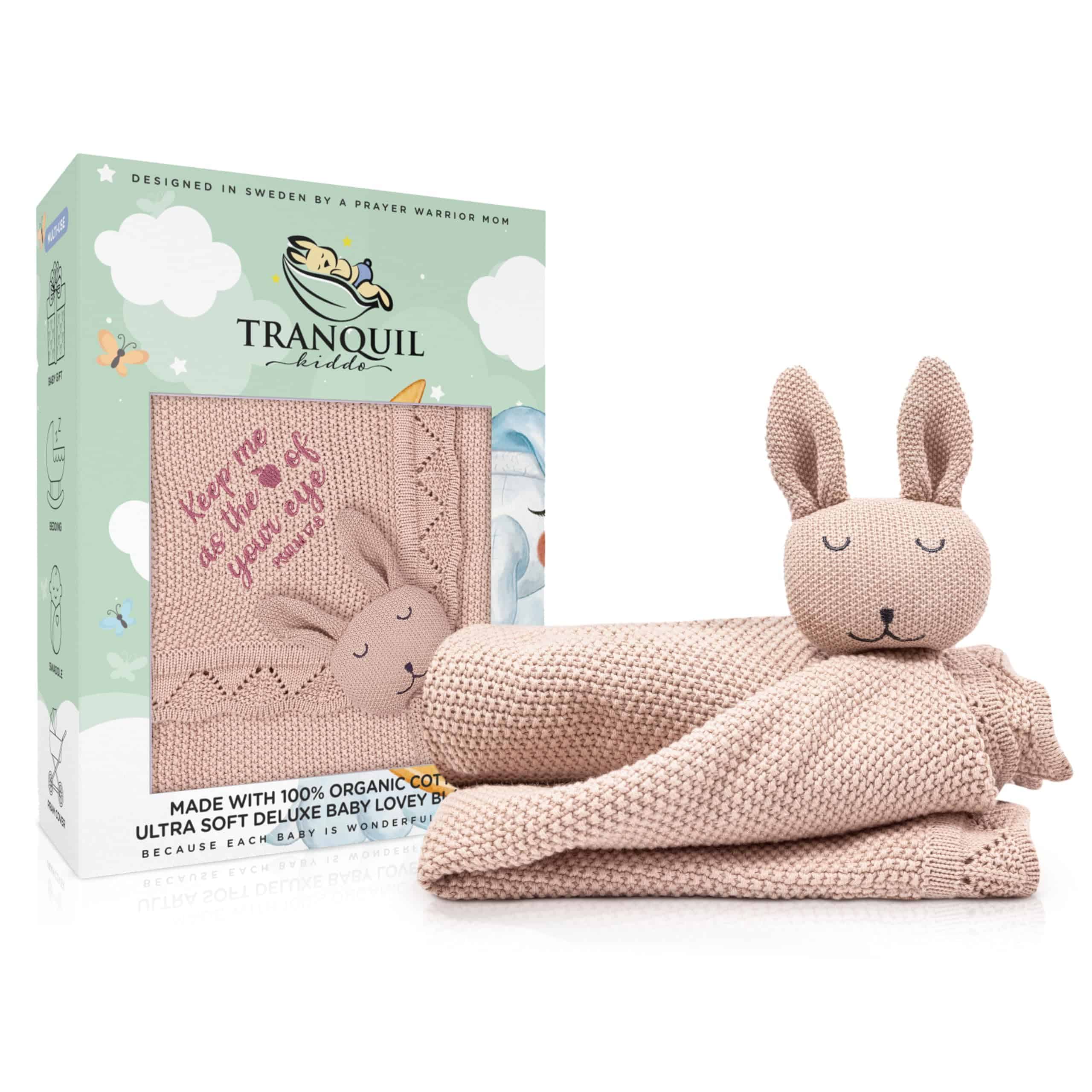Manta de bebé para niña TRANQUIL KIDDO, manta de bebé