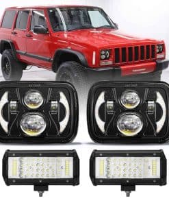 Faros LED 5x7 mejorados JHLion NEW 3000% Bright + Luces de