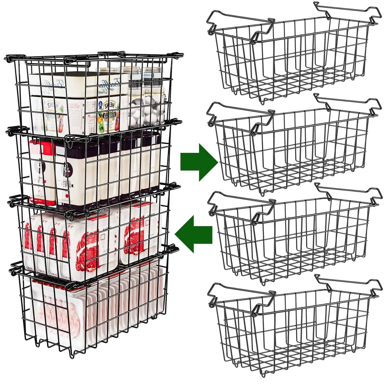 Cestas para congeladores LOCVCDA para congelador de cofre,