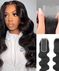 Cierre de encaje 2x6 SKINLIKE Real HD Body Wave de cabello