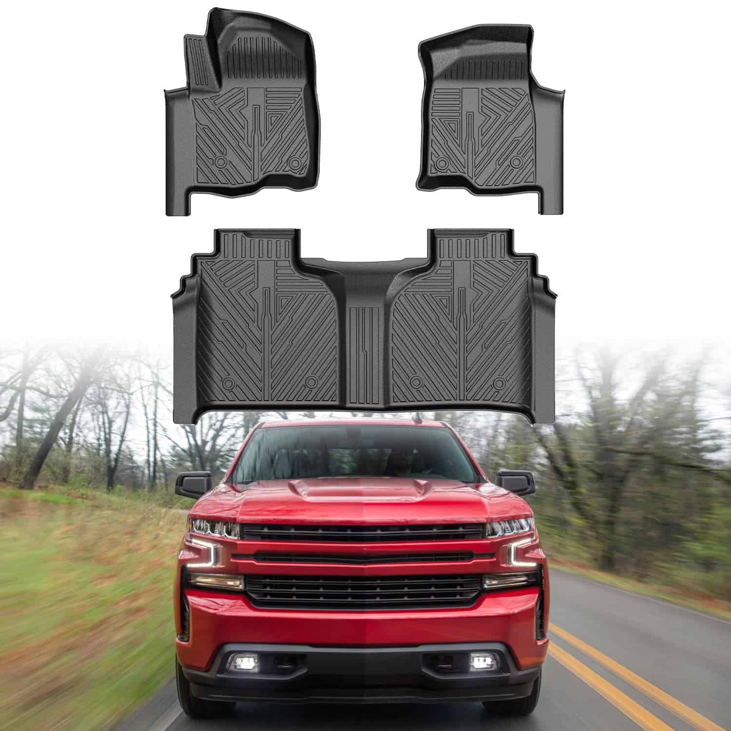 Cubiertas de piso Mixsuper para Chevy Silverado 1500/GMC