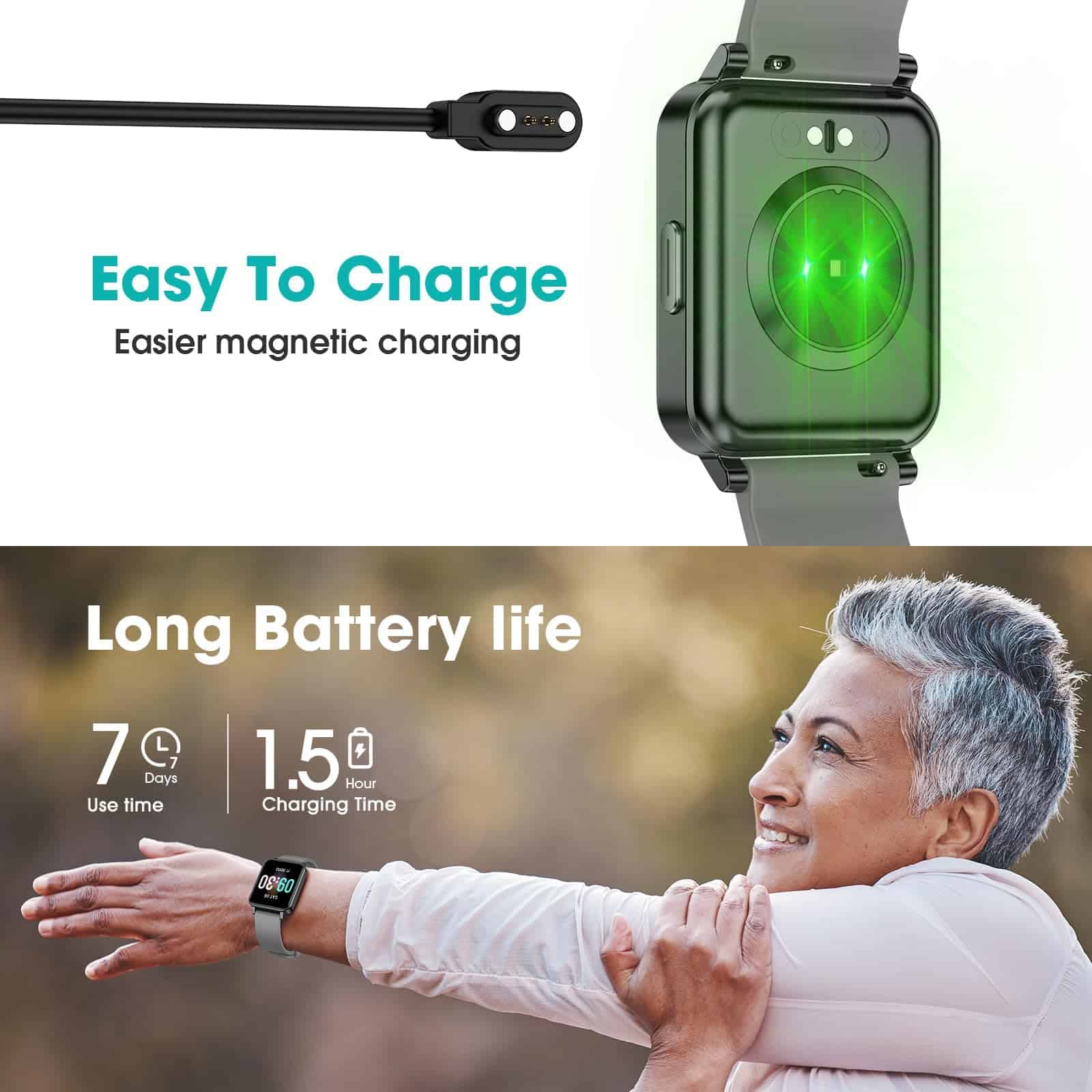 Reloj Podómetro Imzuc Amigable para Personas Mayores Sin - Imagen 7