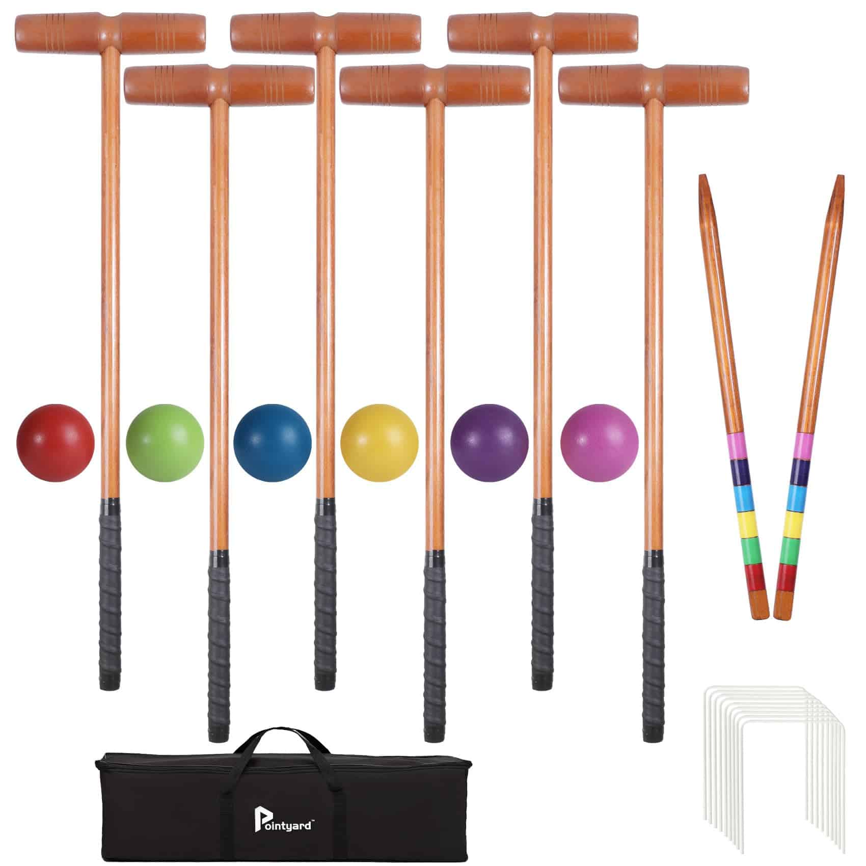 Set de Croquet Pointyard 35" de Seis Jugadores, Deluxe