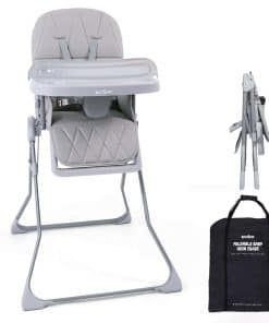 Silla alta plegable para bebés Bicystar con bandeja de