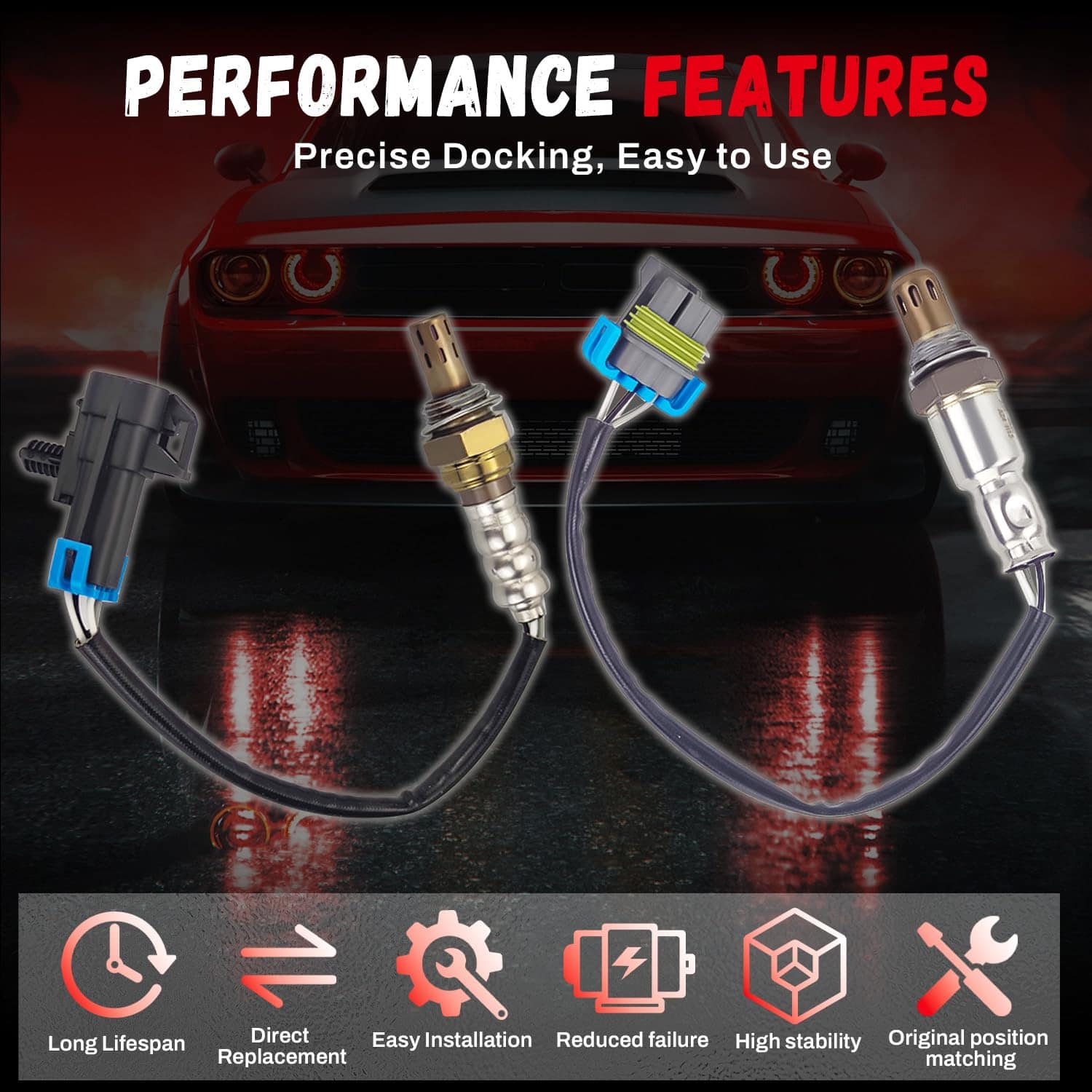 XDTIME 2Pcs 234-4242 234-4530 Sensor de Oxígeno Arriba y - Imagen 3