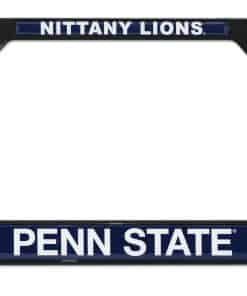 Marco de Placa de Licencia Metálico Negro con Logos 3D