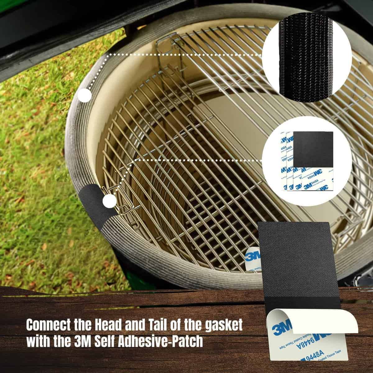 Sustitución de junta para Big Green Egg S/M - 10 FT Junta - Imagen 6