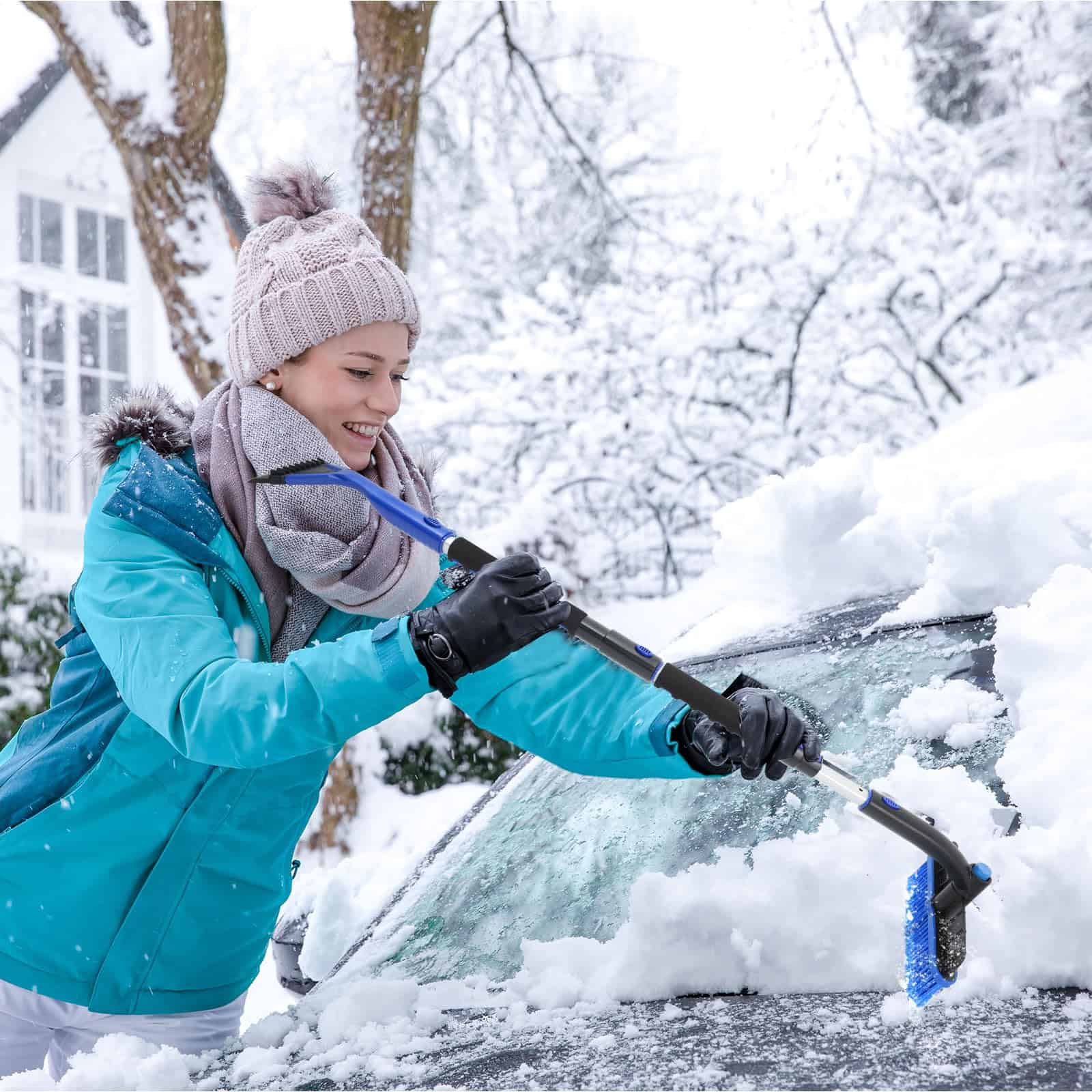 Raspadores de Hielo para Parabrisas de Coche de 47", 2 en 1 - Imagen 8
