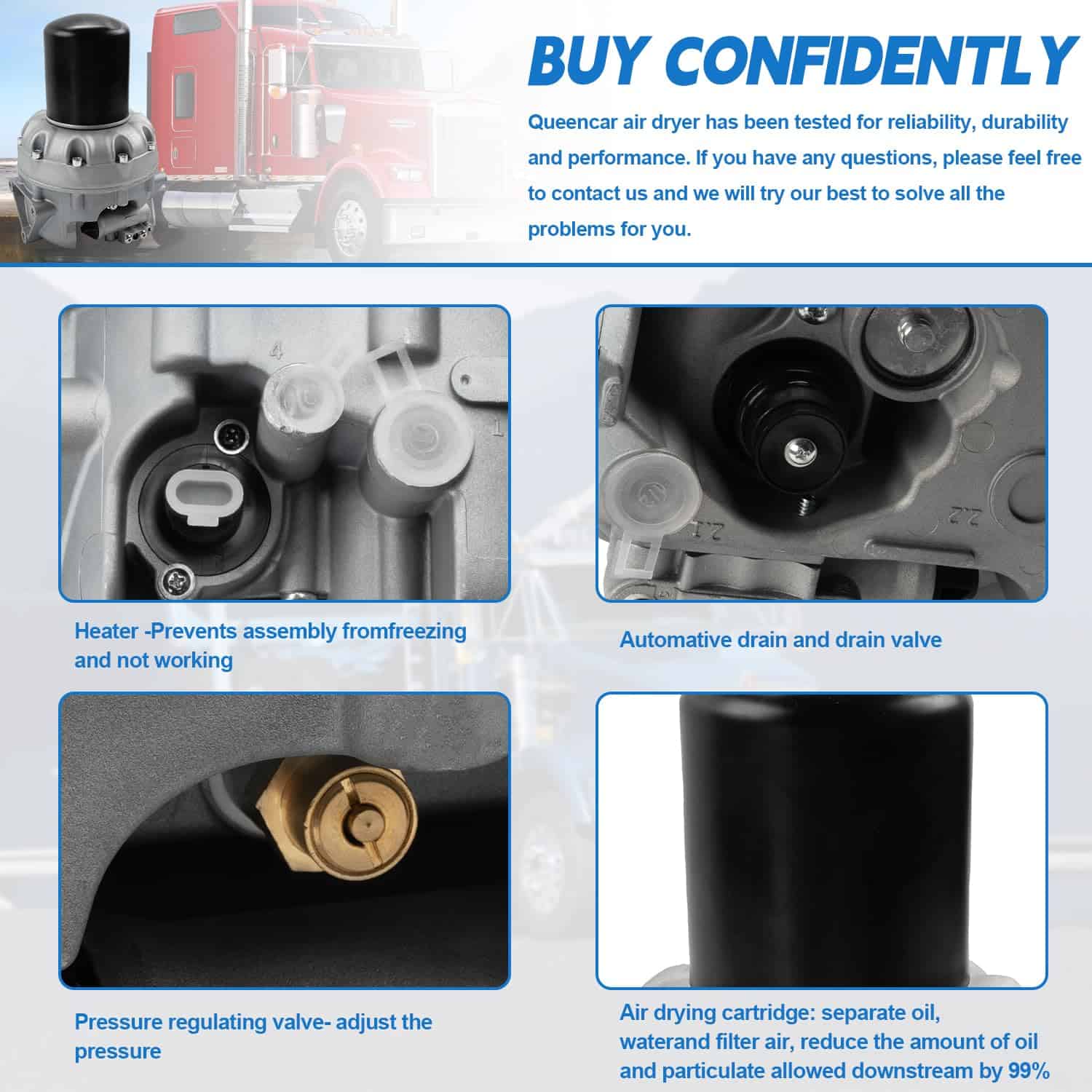 Queencar 4324711010 Sistema Secador de Aire Saver 1200 Plus - Imagen 4